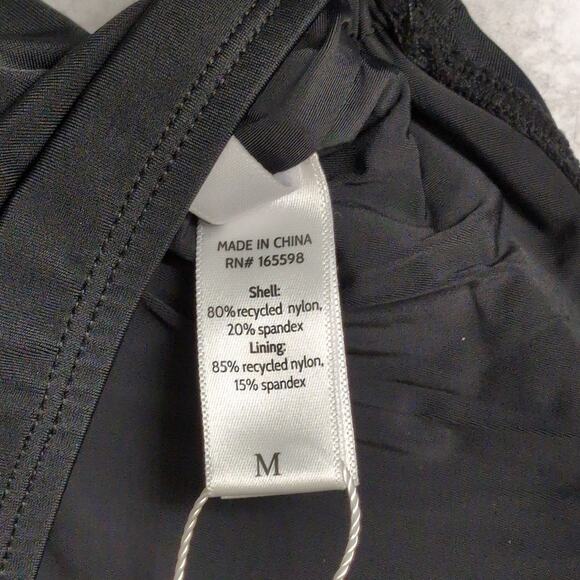 NWT Andie Black Nantucket One Shoulder One Piece Swimsuit Size M - Picture 5 of 8